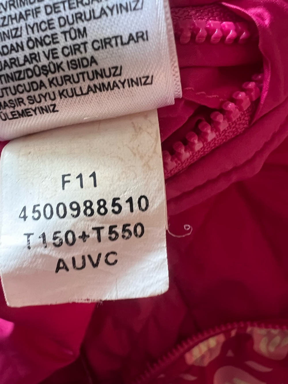 The North Face Baby Perrito Reversible Jacket 12-18M Pink Hooded Puffer Coat - Picture 8 of 9